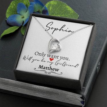 Will You be my girlfriend Forever Love Necklace - Love You This Much